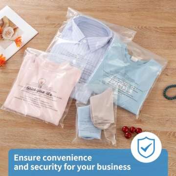 iMailer - 100 Pcs - 6" x 9", Clear Poly Bags with Suffocation Warning Self Seal 1.6 Mil for A7 A8 A9 Cards & Envelopes, Bakery, Cookies, Candies-Permanent Glue