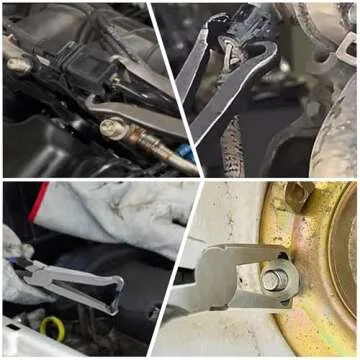 Upgraded 37960 Electrical Disconnect Pliers, 8in Automotive Tools Electrical Connector Pliers, Automotive Tools for Push Tab Style Plugs (Straight+60 Degree)