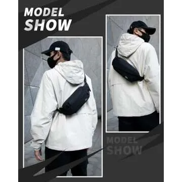 Fanny Pack for Mens Crossbody Bag, Sling Bag for Women Anti Theft Waist Packs with Adjustable Strap ...