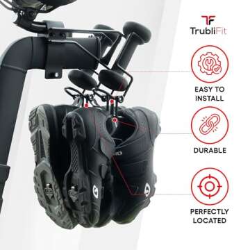 TrubliFit Shoe Rack for Original Peloton Bike – Holds 2 Pairs