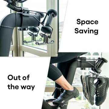 TrubliFit Shoe Rack for Original Peloton Bike – Holds 2 Pairs