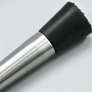 NATURELAND Stainless Steel Cocktail Muddler and Mixing Spoon Home Bar Tool Set - Create Delicious Mojitos and Other Fruit Based Drinks (8" Muddler)