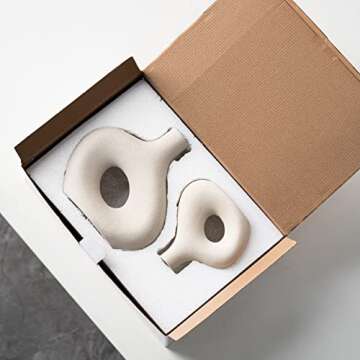 Kimisty Ceramic Donut Vases Set - Modern Minimalist Home Decor