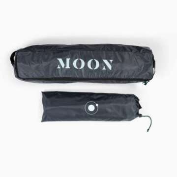 MoonShade Portable Vehicle Awning, Large 9' x 7' Shade Coverage, Lightweight Durable Car Canopy Suitable for Trucks SUVs Vans Campers and More (Shadow Blue)