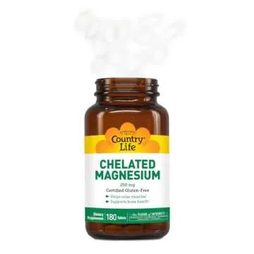 Country Life Chelated Magnesium 250mg for Heart Health