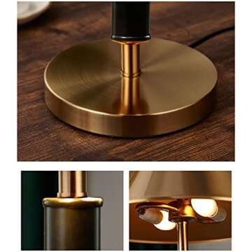 FIONEL LED Desk Lamp Modern Living Room Decoration Table Lamp Bedroom Bedside Lamp, Used for Study Room Office Cafe Decor Metal Desk Lamp Table Lamp Reading Lamp