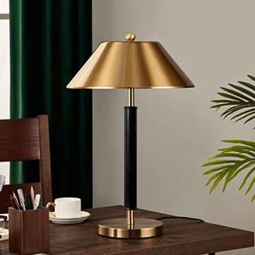 FIONEL LED Desk Lamp Modern Living Room Decoration Table Lamp Bedroom Bedside Lamp, Used for Study Room Office Cafe Decor Metal Desk Lamp Table Lamp Reading Lamp