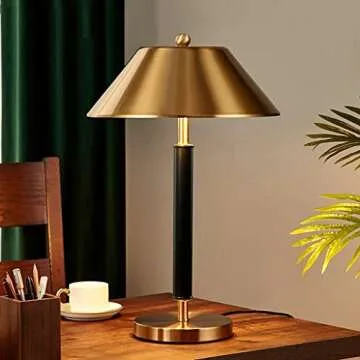 FIONEL LED Desk Lamp Modern Living Room Decoration Table Lamp Bedroom Bedside Lamp, Used for Study Room Office Cafe Decor Metal Desk Lamp Table Lamp Reading Lamp