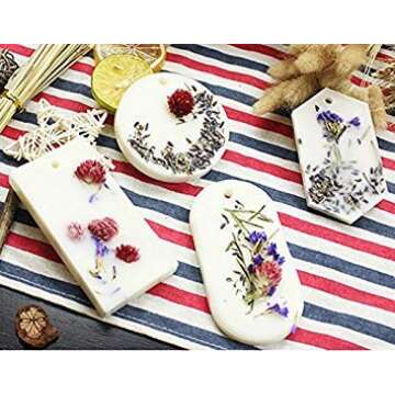 Silicone Wax Molds, KOOTIPS Resin Jewelry Molds Making with Hanging Hole for DIY Jewelry Craft Making