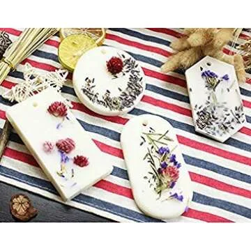 Silicone Wax Molds, KOOTIPS Resin Jewelry Molds Making with Hanging Hole for DIY Jewelry Craft Making