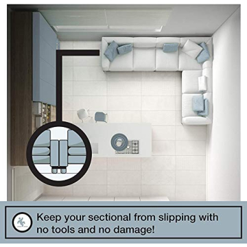 Couch Clamp Sectional Sofa Connectors Easy Install 4 Pack