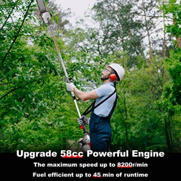 Buy COOCHEER 58CC Gas Pole Saw for Efficient Yard Work