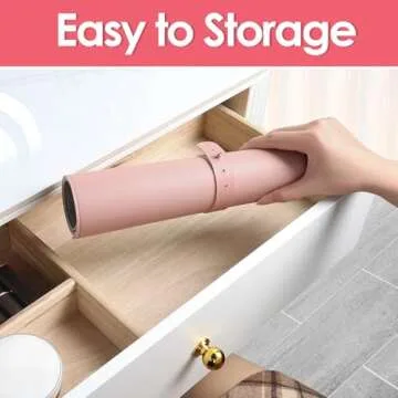 TOHONFOO Makeup Mat for Vanity to Protect Vanity Desk Top, Dual-Sided Vanity Mat, Easy to Clean Vanity Desk Mat - Vanity Makeup Pads Waterproof and Oilproof, 31.5 x 15.7 in (Pink and Silver)