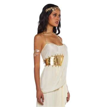 Dolls Kill Greek Goddess Gladiator Costume Set - Aphrodite and Athena Costume by Trickz N' Treatz - X-Large