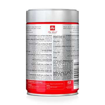 illy Caffe Ground Coffee Medium Grind Medium Roast 8.8 Oz. for Drip Coffeemakers & French Presses