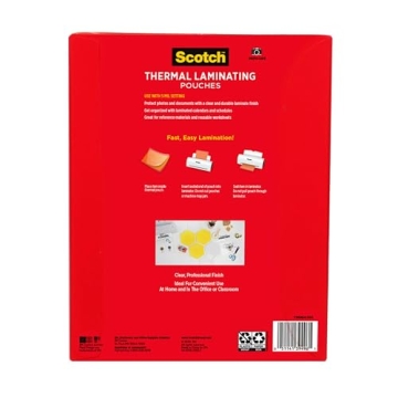 Scotch Laminating Pouches - 100 Count Premium Quality
