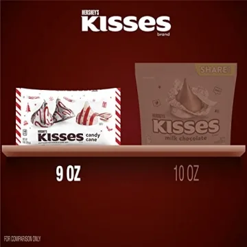 Candy Cane Flavored HERSHEY'S KISSES Christmas 9 oz