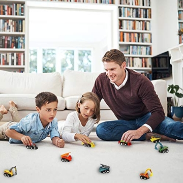 Fajiabao Mini Construction Toy Cars 9-Pack for Toddlers