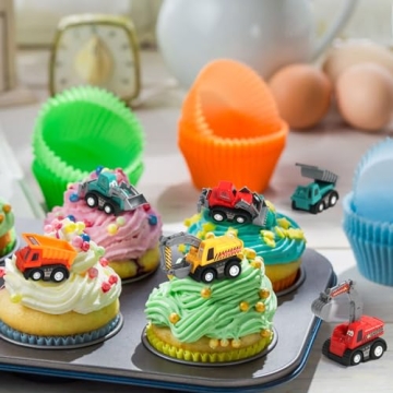 Fajiabao Mini Construction Toy Cars 9-Pack for Toddlers