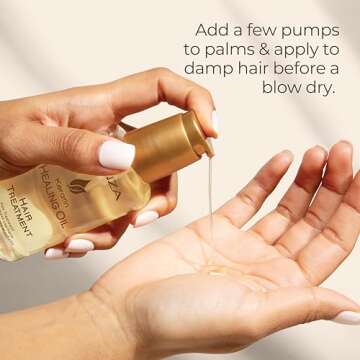 L'ANZA Keratin Healing Hair Oil Treatment, Keratin Hair Treatment, Hair Oil For Damaged Hair, Revives & Nourishes, Sulfate Free Healing Oil for Hair with Phyto IV Complex, Cruelty Free Hair Care