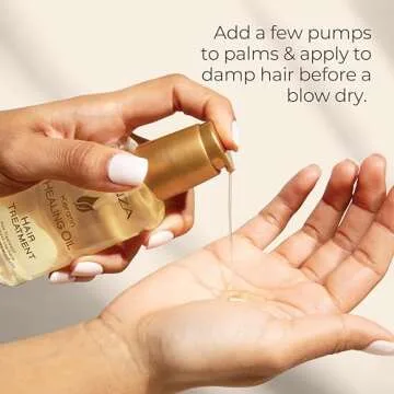 L'ANZA Keratin Healing Hair Oil Treatment, Keratin Hair Treatment, Hair Oil For Damaged Hair, Revives & Nourishes, Sulfate Free Healing Oil for Hair with Phyto IV Complex, Cruelty Free Hair Care