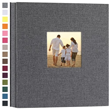 Linen Hardcover Photo Album with 1000 Pockets