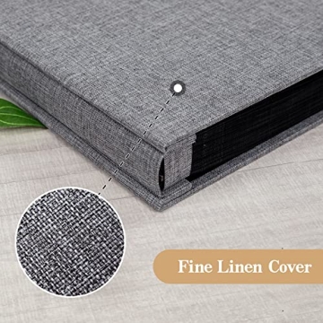 Linen Hardcover Photo Album with 1000 Pockets