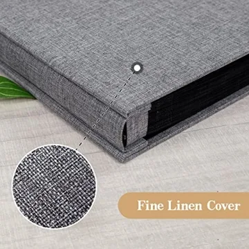 Linen Hardcover Photo Album with 1000 Pockets