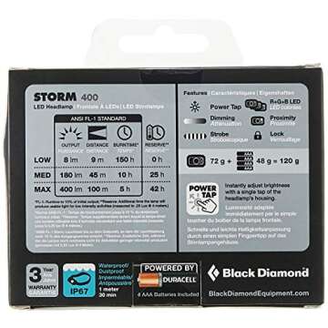 Black Diamond Storm 400 HEADLAMP
