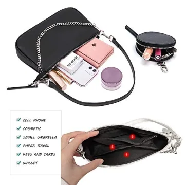 Versatile AMHDV Women Crossbody Bag 3 in 1 Handbag