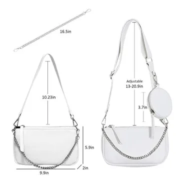 Versatile AMHDV Women Crossbody Bag 3 in 1 Handbag