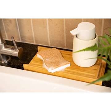 The Dish Turtle 10 Pack Biodegradable Dish Sponges and 100% Compostable; Natural Materials, Silicone, Stink Resistant, Quick Drying, Multiuse, Recyclable