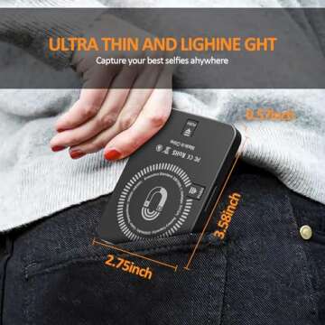 Magnetic Selfie Light, Rechargeable Clip Fill Video Conference Light for Phone Android Camera iPad Laptop 128 LED Phone Light for Makeup/Photography/TikTok/Selfie Vlog