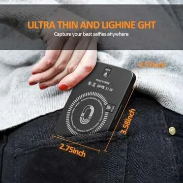 Magnetic Selfie Light, Rechargeable Clip Fill Video Conference Light for Phone Android Camera iPad Laptop 128 LED Phone Light for Makeup/Photography/TikTok/Selfie Vlog