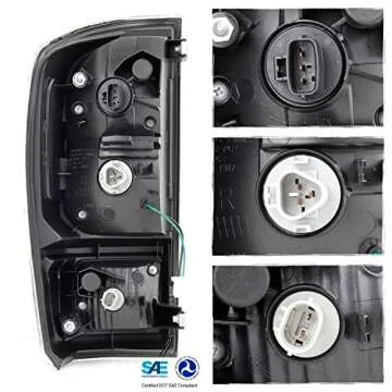 AKKON Full LED Tail Lights for 2016-2022 Toyota Tacoma - Black Housing Smoked Lens Set