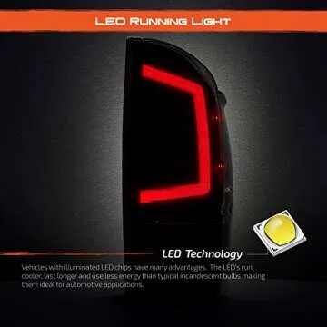 AKKON LED Tail Lights for Toyota Tacoma 2016-2022