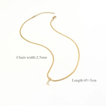 Stylish Gold Initial Necklace for Women - Trendy Gift