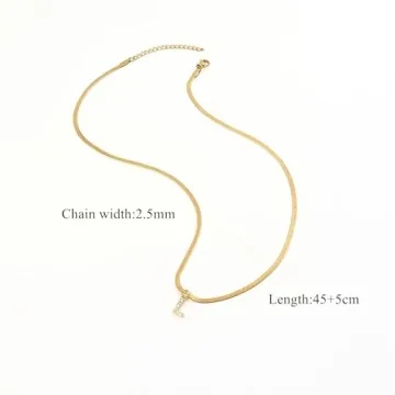 Stylish Gold Initial Necklace for Women - Trendy Gift