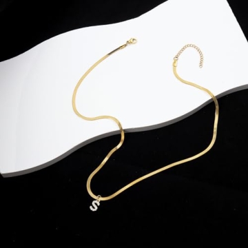 Stylish Gold Initial Necklace for Women - Trendy Gift