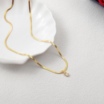 Stylish Gold Initial Necklace for Women - Trendy Gift