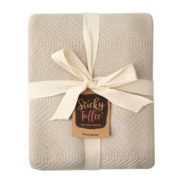 Sustainable Cotton Throw Blanket - Lightweight & Stylish