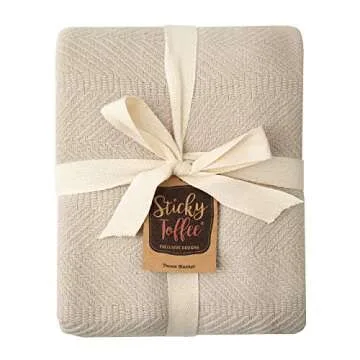 Sustainable Cotton Throw Blanket - Lightweight & Stylish