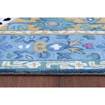 Traditional Wool Area Rugs by Allen Home | Durable | 100% Wool, Hand Tufted | Living Room, Dining Room, Bedroom, and Entryway Area Rugs | 8’ x 10’ | Octavia Leopard