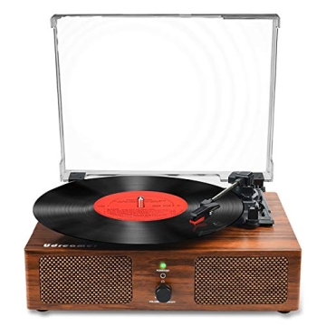 Wireless Vinyl Record Player with Speakers & USB