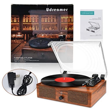 Wireless Vinyl Record Player with Speakers & USB