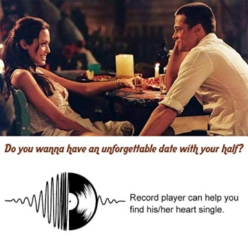 Wireless Vinyl Record Player with Speakers & USB