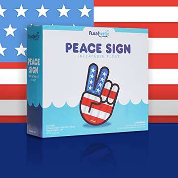 Floatastic USA Pool Floats - Giant Pool Floats Adult Size for Fun Style, Comfort - American Flag Pool Float, 4th of July Pool Float, Pool Floaties for Adults & Kids, Pool Floats Kids, Pool Accessories