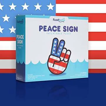 Floatastic USA Pool Floats - Giant Pool Floats Adult Size for Fun Style, Comfort - American Flag Pool Float, 4th of July Pool Float, Pool Floaties for Adults & Kids, Pool Floats Kids, Pool Accessories