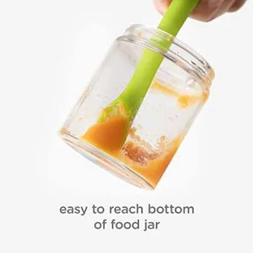 Olababy Baby and Children's Spoon (Training, Set of 2) - Flexible Learning Spoon for Complementary Foods Introduction | Soft, Flexible Silicone BPA-Free