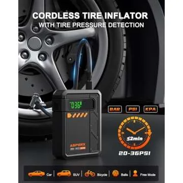 3000A Jump Starter with Air Compressor for Cars